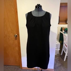 Black shift dress by Alfred Sung